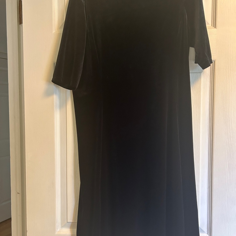 Lands' End Black Long Sleeve Dress